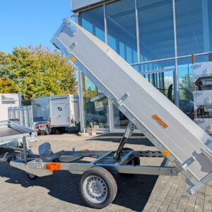 Neptun 1300kg 253x150x30cm Alu Heckkipper mit 2 x Pumpen