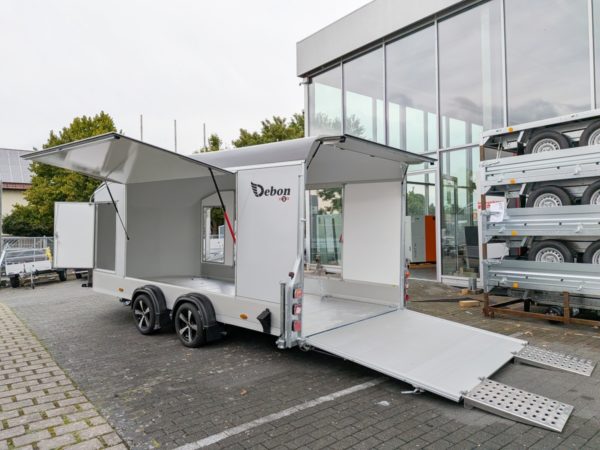 Debon C1000 Autotransporter Kofferanhänger + Alufelgen