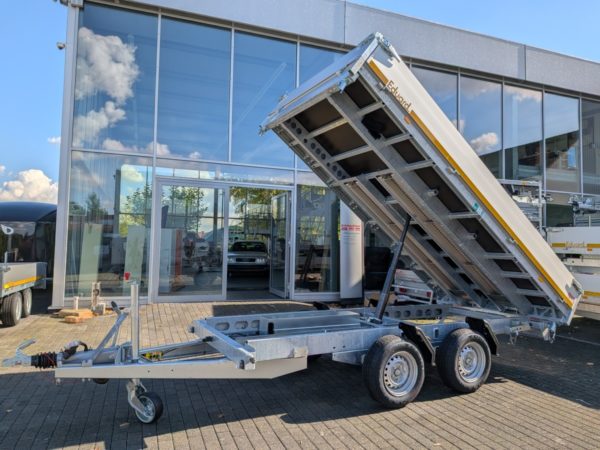 Eduard 3500kg Dreiseitenkipper 358x180x30cm + E-Pumpe + Rampen – Bild 3