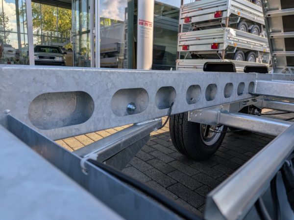 Eduard 3500kg Dreiseitenkipper 358x180x30cm + E-Pumpe + Rampen – Bild 5