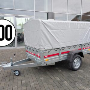 750kg Anhänger 230x126x120cm mit Hochplane